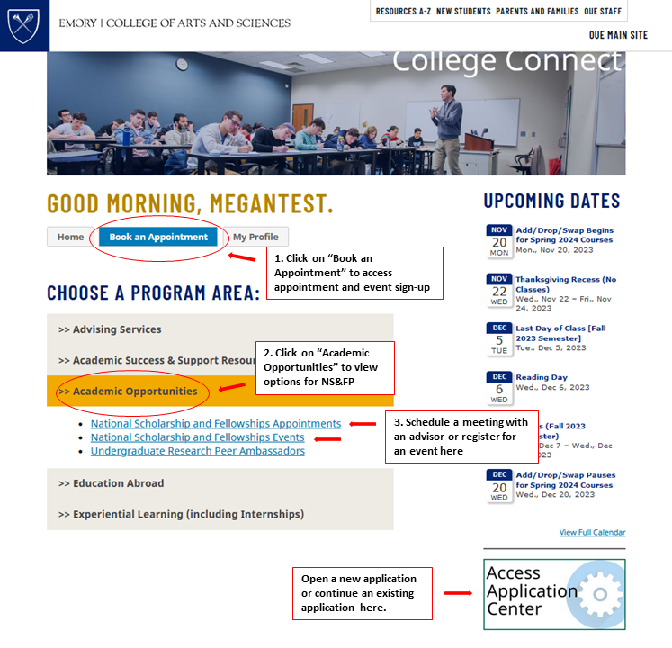 College Connect How-to for Students