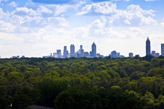 Atlanta skyline from campus
