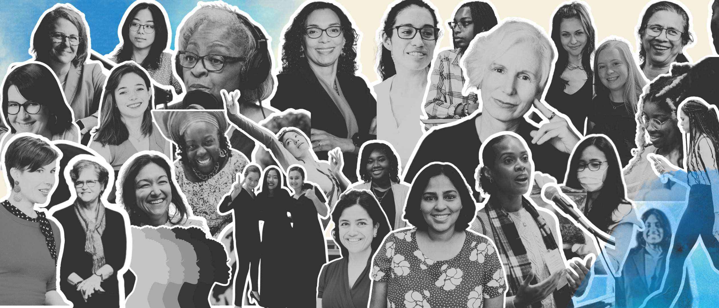 Collage of women's headshots in Emory College